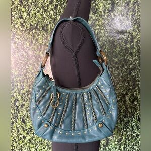 Isabella Fiore Leather Hobo Bag
